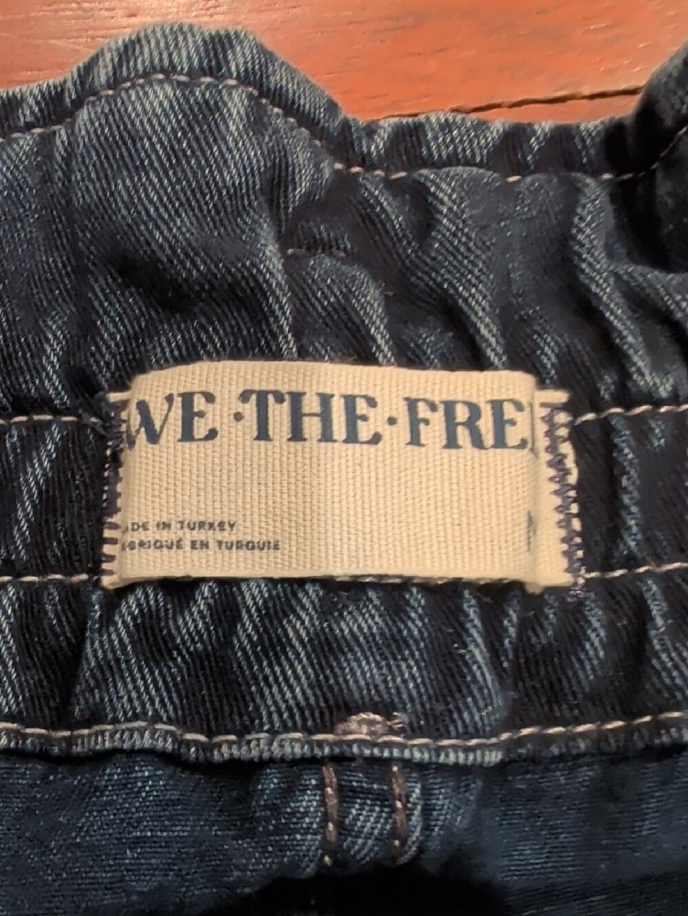 We The Free Dark Wash High Waist Barrel Balloon Harem Jeans - Picture 4 of 16